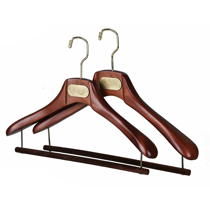 Custom Branded Stylish Luxury Wood Suit Hangers